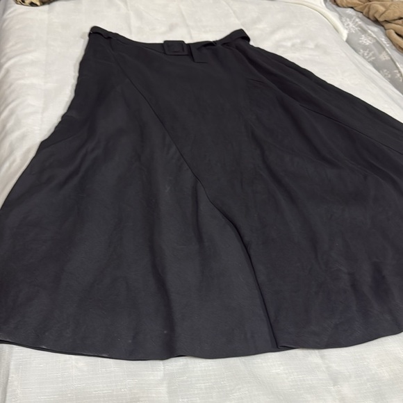 (H1)Jillian Jones Women's Asymmetrical Maxi Skirt,Black,Vintage Line Blend,Sz 14 - Picture 10 of 11